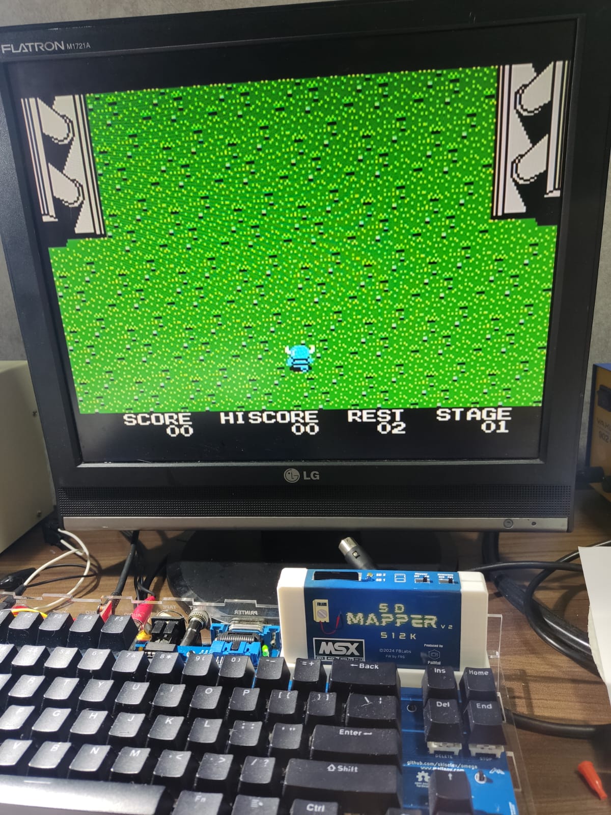 Combo MSX SD Mapper v2 512K 4GB + Caixa de Armazenamento